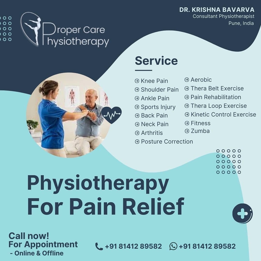 Proper Care Physiotherapy service information for home care in Katraj, Pune