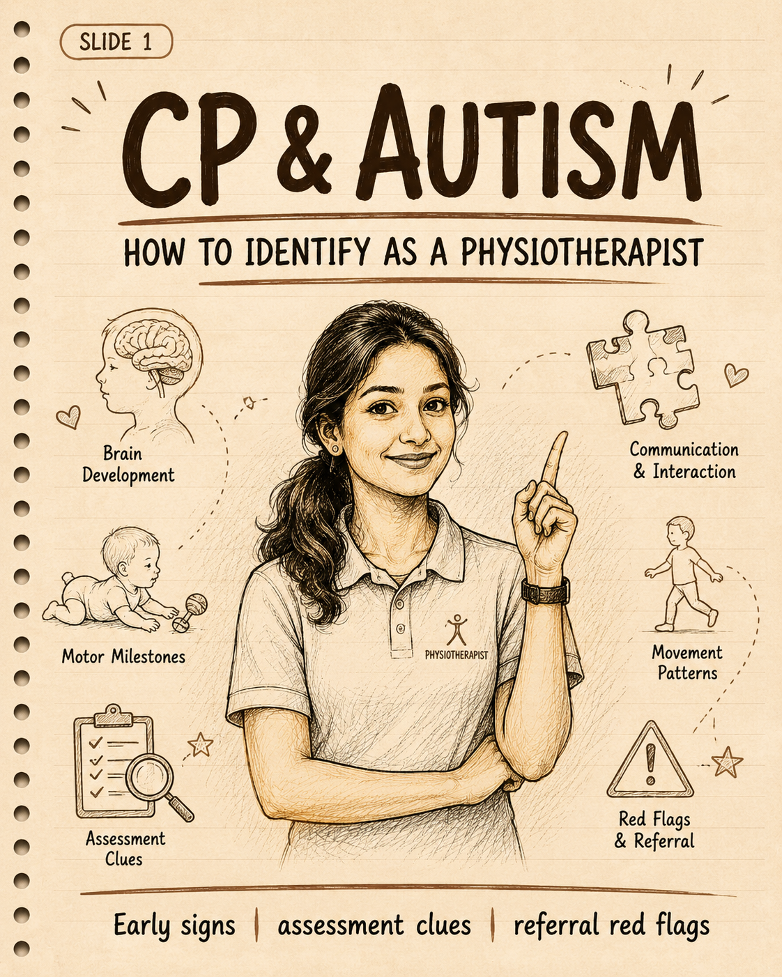 Differentiation of CP vs autism as physiotherapist 